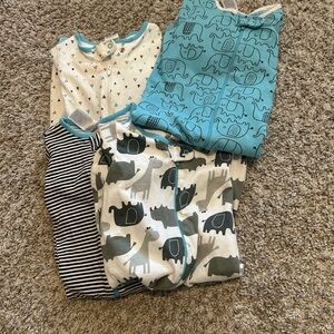 Onesies brand, Sleep and play footies.